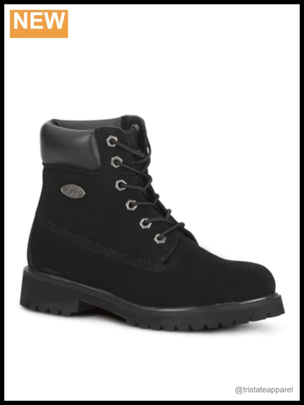 Leather Lug Sole Lace-Up Chukka Bootie Water Resistant